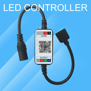 LED Mini Bluetooth Controller LED Bluetooth Controller DC Interface Mobile APP Controller RGB Controller
