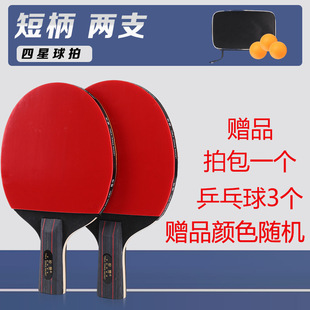 Adult Primary and Secondary School Students Children Training Competition Beginners Table Tennis Bats Horizontal Bats Straight Bats Single Pair Table Tennis Bats