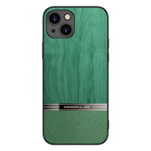 Leather imitation wood grain iPhone14Plus phone case business 15MAX for 7/8P Apple 13/12 protective cover
