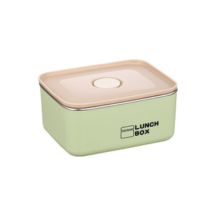 316 stainless steel fresh-keeping box office worker microwave oven lunch box student insulated double layer lunch box simple fruit box