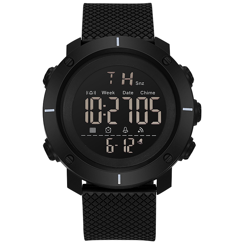 New Amazon's Popular Outdoor Multi-Functional Student Watch with Large Dial, Men's Sports Electronic Watch, Waterproof