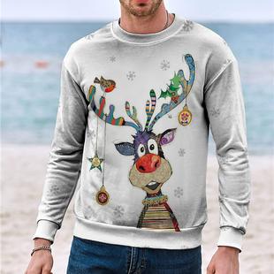 Round neck loose Japanese cool sweater men's casual ruffian handsome spring and autumn long sleeve sweater ME001