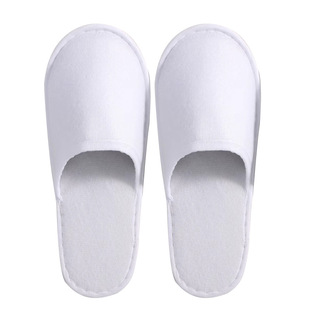 Household hospitality disposable slippers star hotel hotel special four seasons thick home coral fleece non-slip wholesale