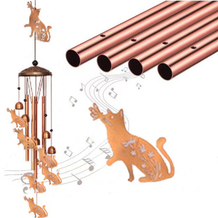 Cross-border New Wind Bell Metal Iron Crafts Home Indoor Garden Park Decorations Wind Bell Pendant
