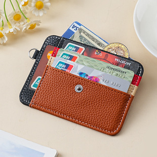 New Ultra-thin Driver's License Card Holder Men's Leather Compact Card Holder Women's Internet-famous Card Holder