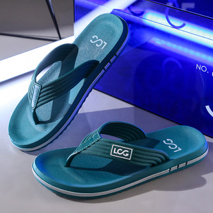 Flip-flops Men's Summer Trendyy Outer Wear Non-slip Anti-odor Flip-flops Sports Soft-soled Wear-resistant Beach Thick-soled Sandals