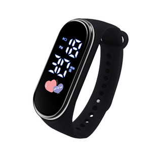 Spot quick hair waterproof hand ring watch meter 4 Love shape led fashion electronic watch leisure trend touch Student Watch