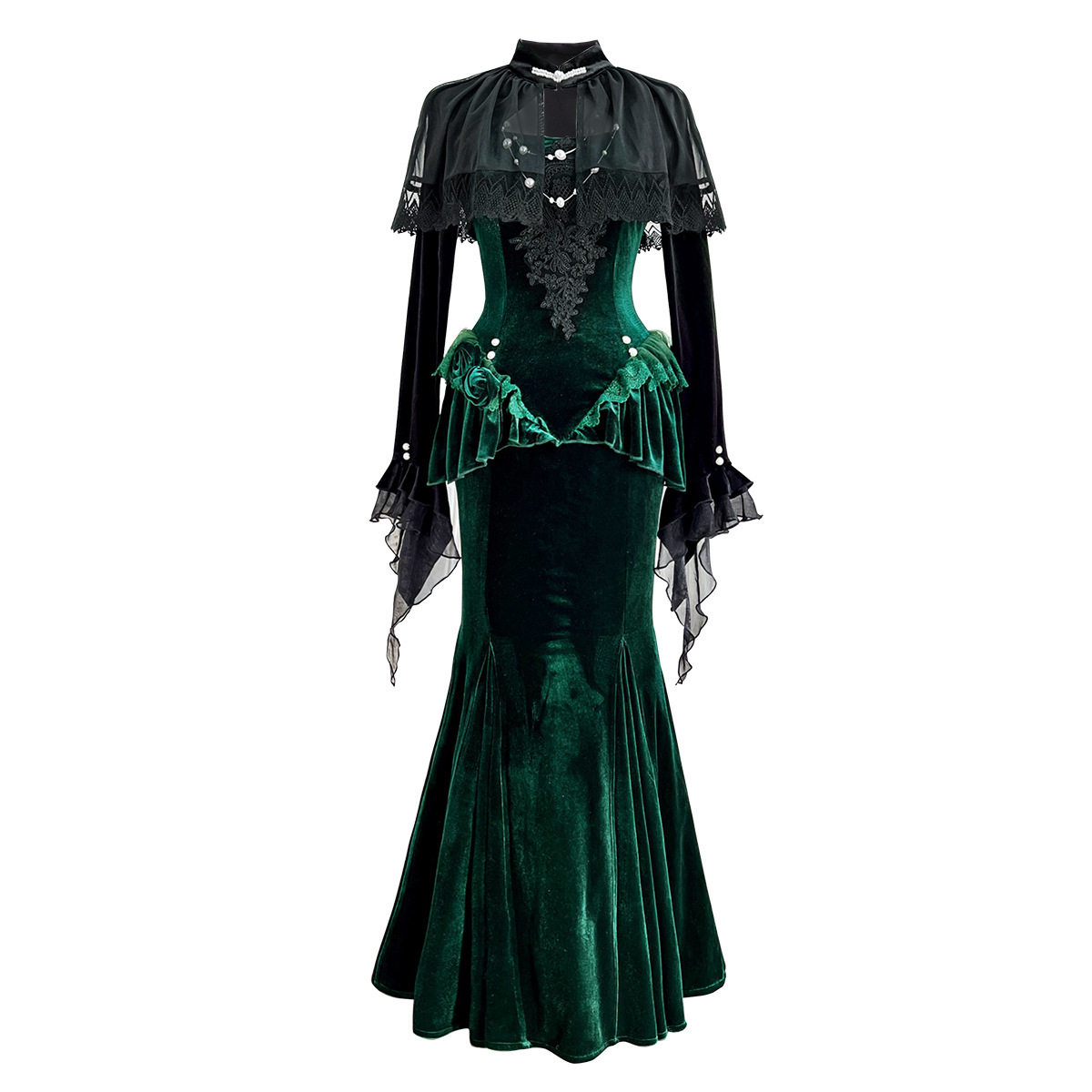 2026 Xiong Doujiang Original Dark Forest Dress Women's Lolita Top Fishtail Skirt Daily Outfit 7178