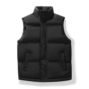 Explosions vest strength manufacturers 2024 autumn and winter cotton and thickening young and middle-aged cotton vest men's solid color L908