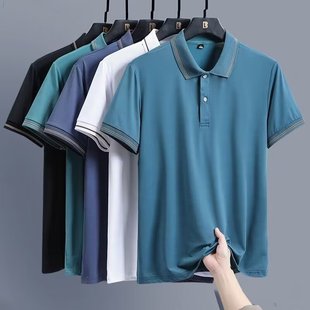 Американская тонкая мужская рубашка POLO мужская рубашка с лацканом