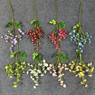 30 head orchid heart flower simulation fake silk flower artificial wedding flower wholesale living room high sense floral ornaments