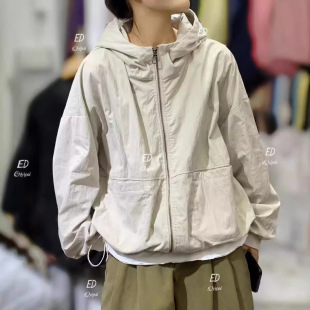 Ed3421# New Joker Fashion Brocade Cotton Garry Hat Jacket Loose Casual Hooded Jacket