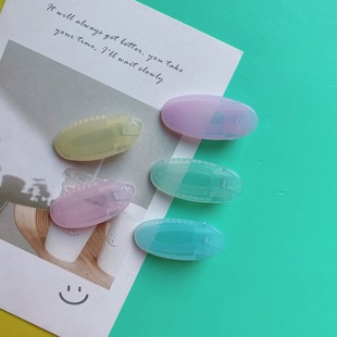 Korean Internet Celebrity Ins Jelly Hair Clip on the Back of the Head Clip for Adults and Kidsren Cute Side Clip Translucent Hair Accessories