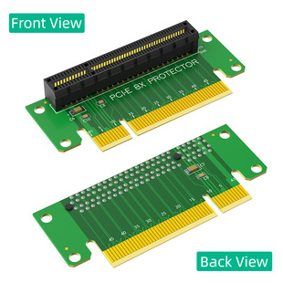 PCI-E x8 left steering card left steering 90 degrees 1U height PCI-E 8x adapter card steering card