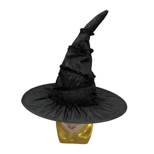 Witch Hat Lolita Halloween Hat Witch Big Brim Gorgeous Dark Girl Hat Head Jewelry