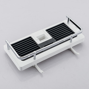 Shower Rod Shower Rod Storage Rack Lifting Shower Tray Hole-free Multifunctional Toilet Storage Rack