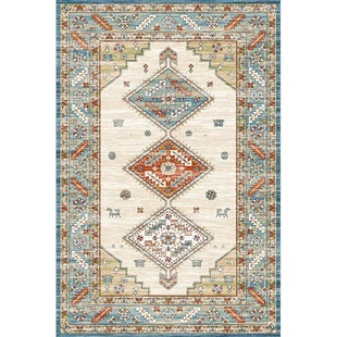 ALI6 Thickened Cashmere-like Carpet American Vintage Ethnic Style Living Room Coffee Table Blanket Moroccan Bedroom Bedside Blanket