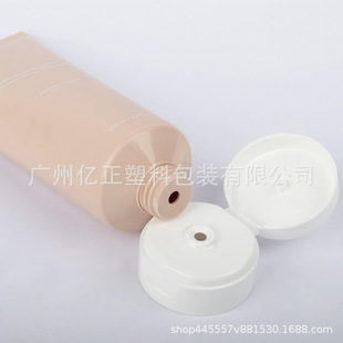 100-200ml facial cleanser body milk PE round tube flip hose PP lid cosmetic hose packaging material