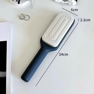 Rotary lifting hair comb one-button cleaning telescopic massage comb air cushion air bag comb women's anti-static hair comb