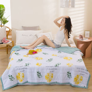 Summer explosions washed cotton summer quilt air-conditioning single double summer quilt will sell gifts wholesale gift box