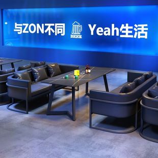 Винтажный промышленный стиль бар Qing Bar Car диван переговоры барбекю горячий ресторан Западный ресторан кафе столы и стулья комбинации
