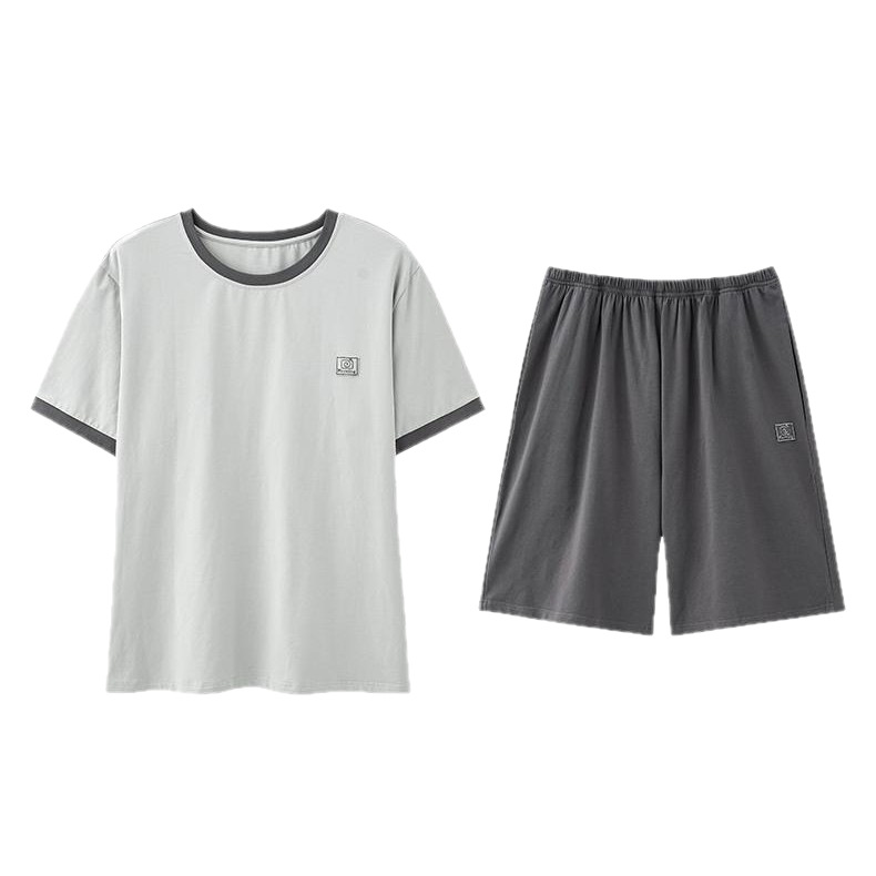 新款男士睡衣夏季莫代尔棉男款男生夏天家居服休闲套装大码