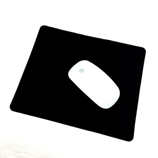 Advertising mouse pad factory gift small black pad printing pure black rubber desktop pad 18*22*2