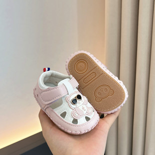 Summer 0-1 year old male and female babies 3 soft bottom toddler non-slip 6-12 months old infants do not drop anti-kick breathable sandals
