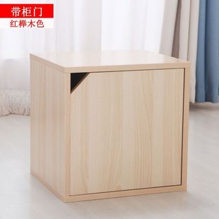 Bookcase with Door and Lock Small Cabinet Storage Cabinet Storage Cabinet Multifunctional Drawer Type Floor-Standing Free Combination Gean