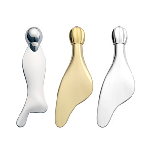 Customized Metal Beauty Stick, Creative Mermaid Head Lifting and Tightening, Small Dolphin Face and Eye Massage Scraper, Customized
