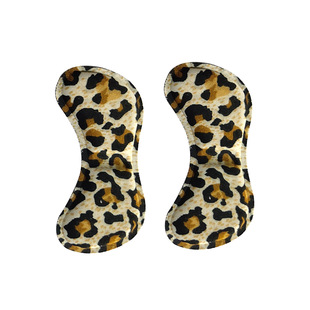 Sponge heel sticker 4D black foam thickened anti-wear high heels shoe sticker half size pad for men and women