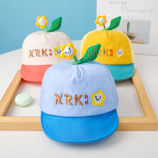 Baby hat spring and summer sun protection baseball cap baby cute super cute boys and girls thin breathable mesh cap