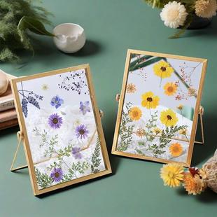 Wrought Iron Mini Photo Frame Table High Sense Glass Hollow Specimen Frame INS Style Nordic American 4 Inch 6 Inch 7 Inch Square