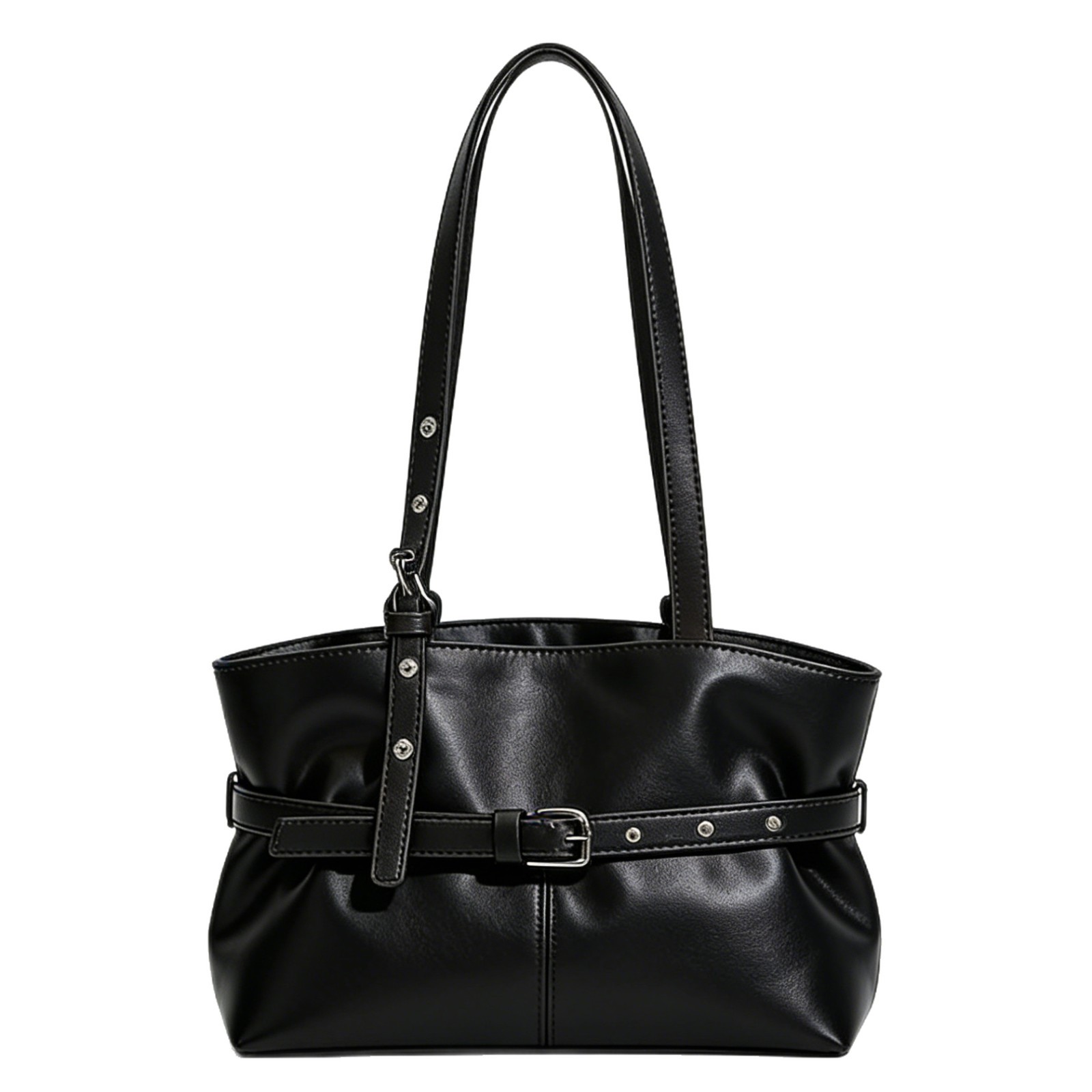 Korean-style sophisticated minimalist tote bag for work and commuting, cross-border fashion, unique style, large capacity handbag/shoulder bag