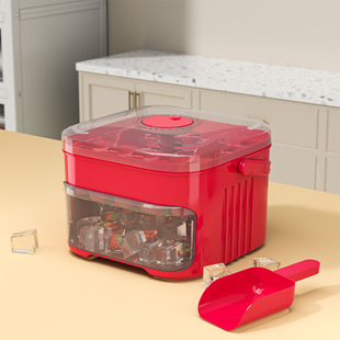 Press ice cube ice cube mold ice box frozen ice hockey artifact mold large capacity ice storage household food grade refrigerator