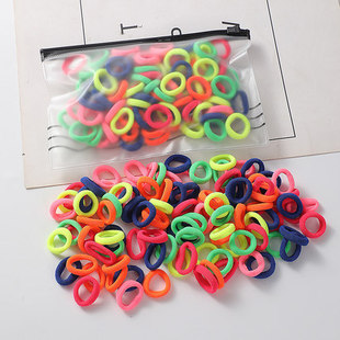 South Korea high elastic small rubber band small size children's hair band girls do not hurt the hair rope cute hair rope towel ring leather case for women