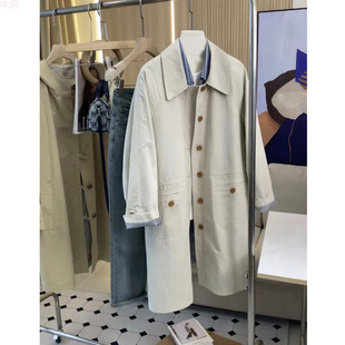 Mid-length windbreaker coat women's spring new small loose casual Japanese overcoat super nice wholesale