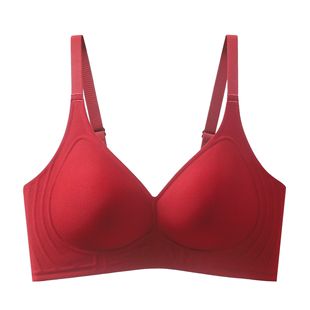 Non-marking Naked-feeling Lavable Underwear Women's Fixed Cup Small Chest Push-up Auxilary Breast Anti-sagging Thin Non-rimped Bra