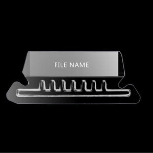 Quick-working make change note hanging quick-working transparent PVC label writing Clip 50 PVC with 50 writing paper