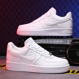 Putian aj Four Seasons AF1 Air Force One термодатчик красочная строчка хамелеон мужские и женские белые туфли кроссовки dunk