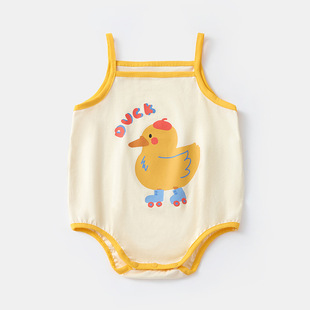 2025 Summer New Arrival Climbing Suit Baby Small Sling Thin Jotsuit Newborn Baby Girl Bag Fart 3661