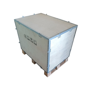 Transportation Logistics Turnover Steel Belt Un Crisis Box Export Wooden Box Solid Wood Packaging Wooden Box Fumigation-Free Plywood Customization