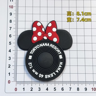 PVC soft glue cute cartoon Mickey Minnie Mickey Mouse DIY decorative accessories mobile phone case hole shoes refrigerator magnets