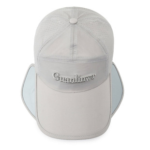 Retractable Long Brim Hat Men's Summer Breathable Fishing Cap Men's Sunshade Fishing Sunscreen Baseball Cap