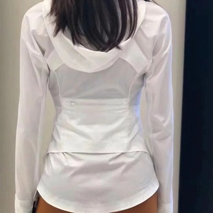Lulu Sun Protection Clothing Women's Summer Thin Hooded Sun Protection Clothing Same Coat Outdoor Breathable Travel Ice Silk Skin Clothing
