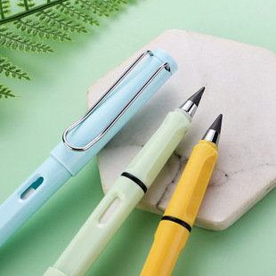 Eternal Pencil Black Technology Does Not Need to Cut Macaron Pencil No Ink Students' Positive Posture Painting Is Not Easy to Break Lead to Write