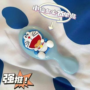 Мультфильм милый Doraemon подушка безопасности расческа молоко подушка расческа мягкая девушка портативная массажная расческа мини-расческа