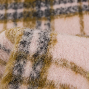 Ready-made Manufacturer Direct Supply, Smooth Woolen Wool, Single-sided Plaid Smooth Wool Outwear, Coat Woolen Fabric