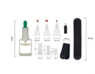 With suction handle large suction foreign trade penis men's compound training bracket suit transparent cup black gold bracket