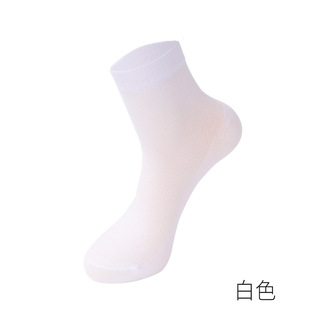 Spring and Summer thin cotton socks summer mid-calf men's socks breathable mesh mid-calf socks deodorant sweat-absorbent comfortable sports socks wholesale